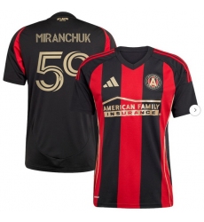 Men's Atlanta United FC Aleksei Miranchuk adidas Black 2025 The Connector Replica Player Jersey Men's Atlanta United FC Aleksei Miranchuk adidas Black 2025 The Connector Replica Player Jersey