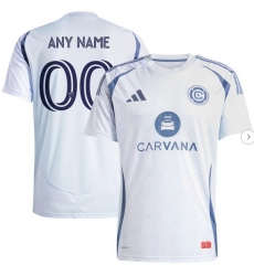 Men's Chicago Fire adidas Light Blue 2025 The Municipal Kit Replica Custom Jersey