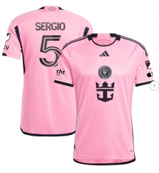 Men's Inter Miami CF Sergio Busquets adidas Pink 2024 2getherness Authentic Player Jersey