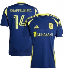 Mens Nashville SC Jacob Shaffelburg adidas Navy 2025 The Heart of Nashville Kit Replica Player Jersey Mens Nashville SC Jacob Shaffelburg adidas Navy 2025 The Heart of Nashville Kit Replica Player Jersey