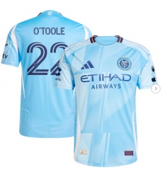 Men's New York City FC Kevin O'Toole adidas Light Blue 2025 The Excelsior Kit Authentic Player Jersey Men's New York City FC Kevin O'Toole adidas Light Blue 2025 The Excelsior Kit Authentic Player Jersey