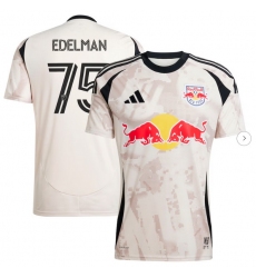 Men New York Red Bulls Daniel Edelman adidas Tan 2025 Stone Kit Replica Player Jersey Men New York Red Bulls Daniel Edelman adidas Tan 2025 Stone Kit Replica Player Jersey