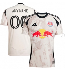 Men New York Red Bulls adidas Tan 2025 Stone Kit Replica Custom Jersey Men New York Red Bulls adidas Tan 2025 Stone Kit Replica Custom Jersey