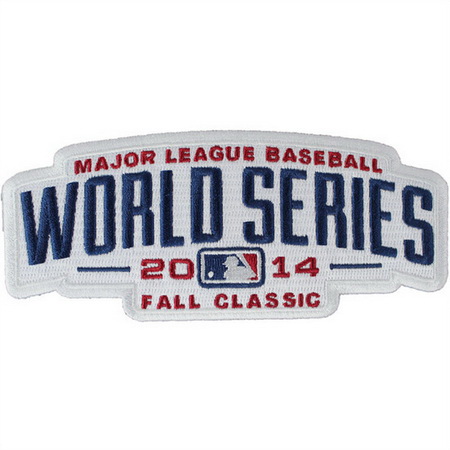 Youth 2014 MLB World Series Logo Jersey Sleeve Patch Kansas City Royals vs. San Francisco Giants Biaog